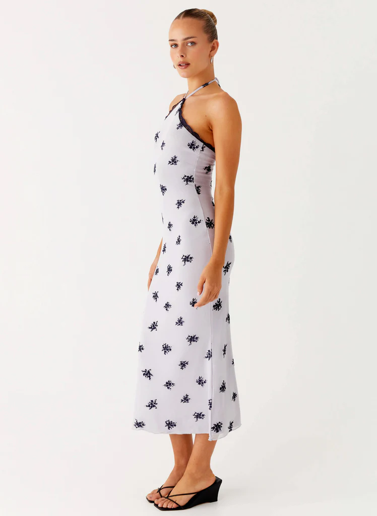 Robe Midi à Bretelles Nestel Flock - Lilas