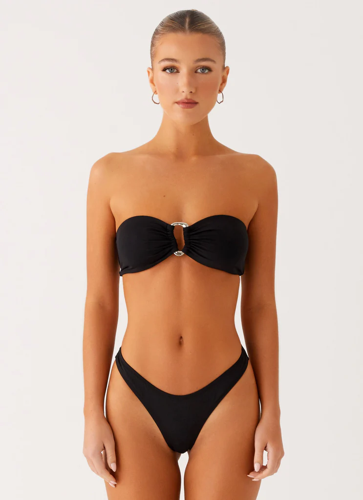 Haut de maillot de bain sans bretelles Cuba - Noir