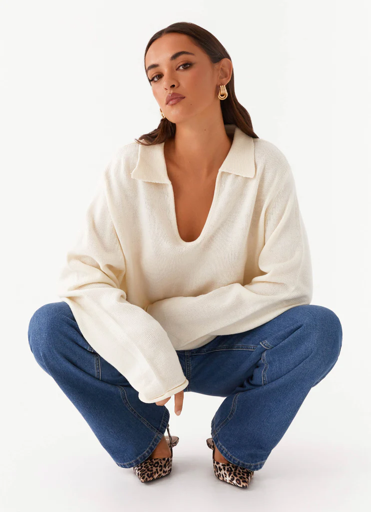 Pull Tricot Deena - Blanc