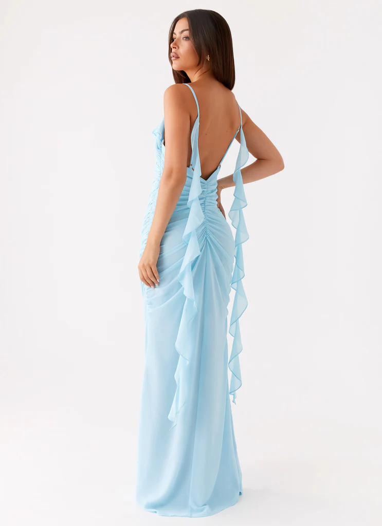 Robe Maxi Jasmina – Bleu Robe Maxi Jasmina - Bleu