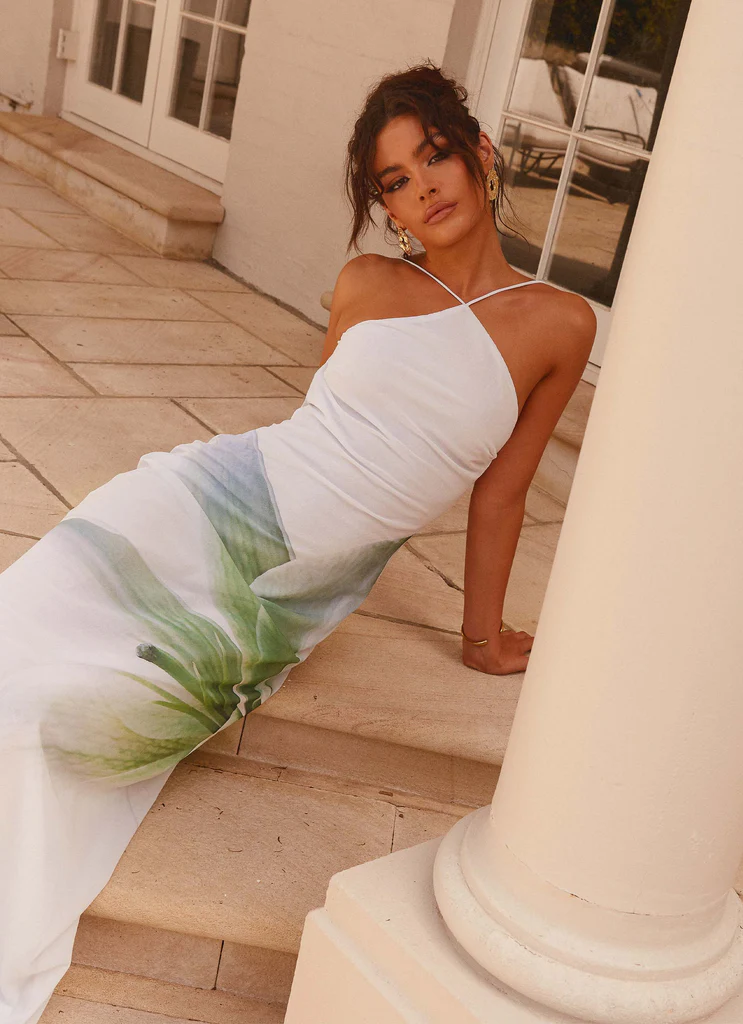 Robe Maxi Blossom Hearts - Dahlia Ash
