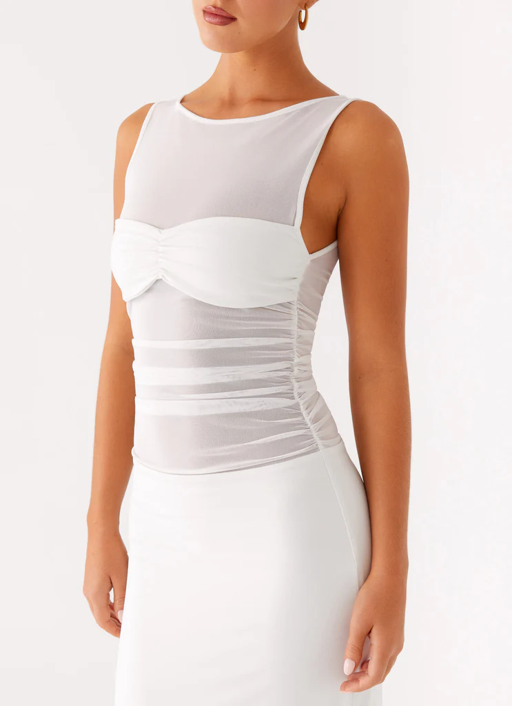 Robe maxi Wesley - Ivoire