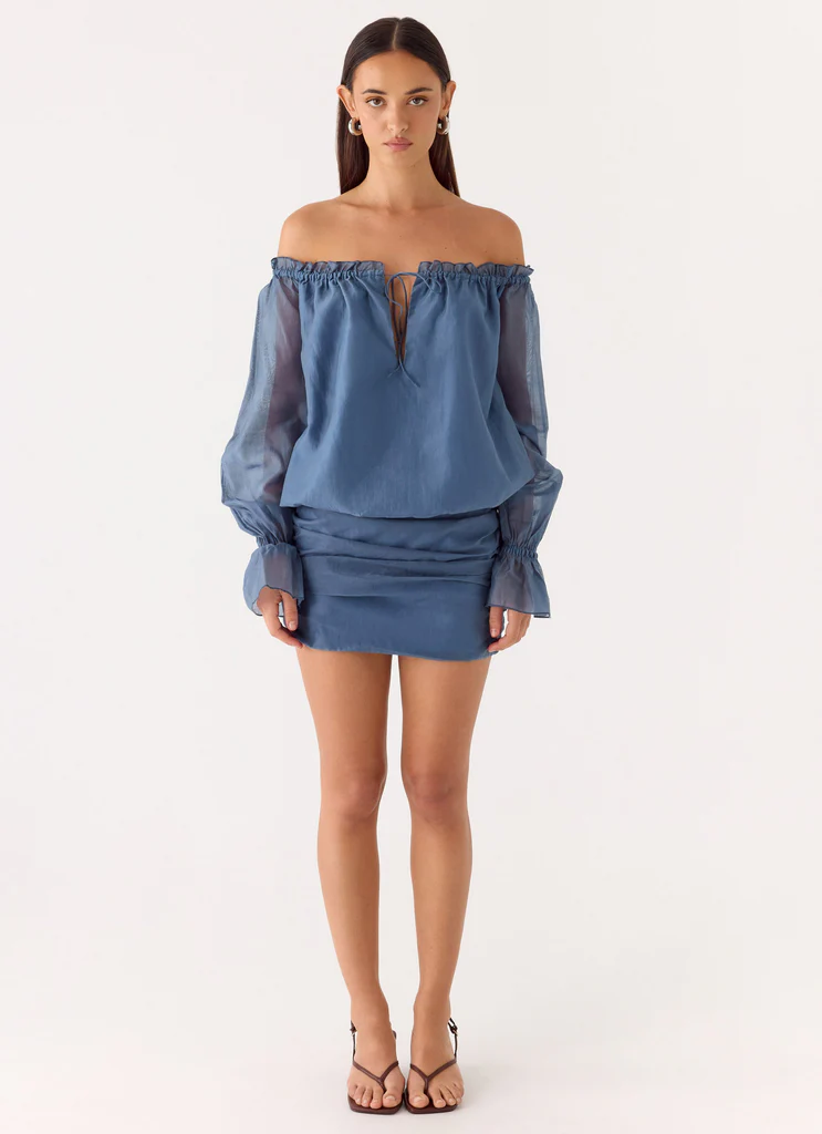 Tedara Mini Dress - Navy lavé
