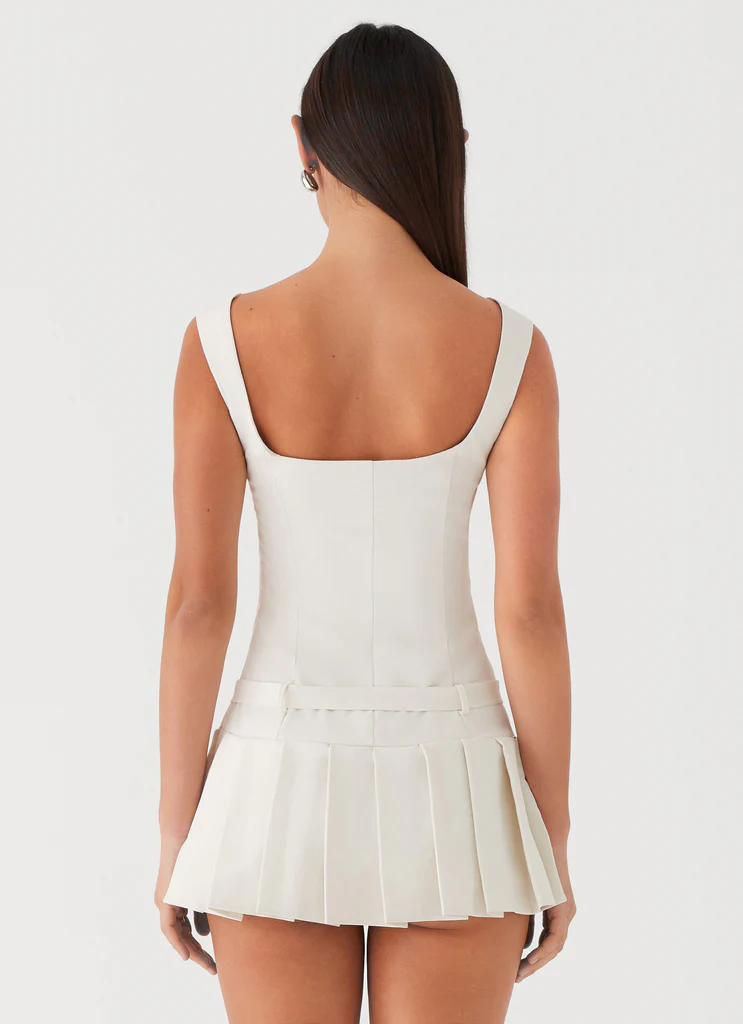 Robe Mini Ceinture Poetic Justice - Blanc