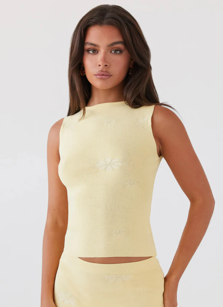 Holly Knit Tank - Citron