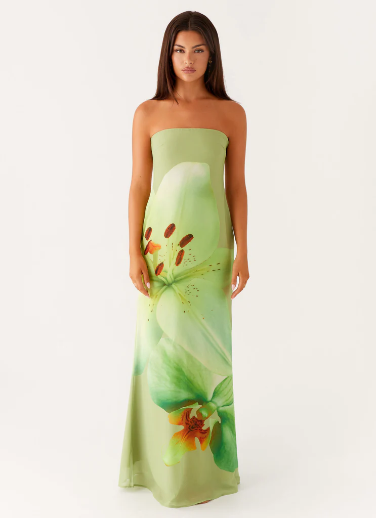 Robe Maxi Darcy - Floral Vert