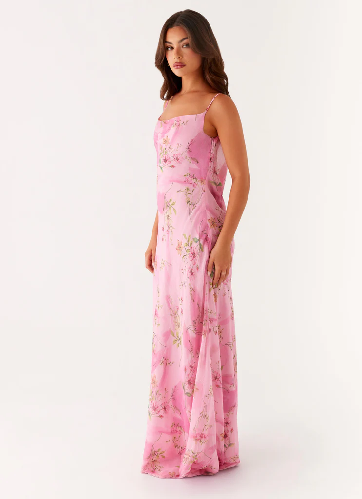 Robe Maxi Orlando - Imprimé floral rose