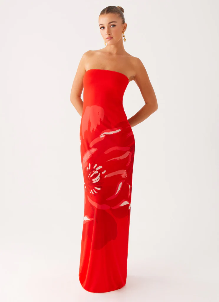 Robe Maxi Fabian – Rouge Robe Maxi Fabian - Rouge