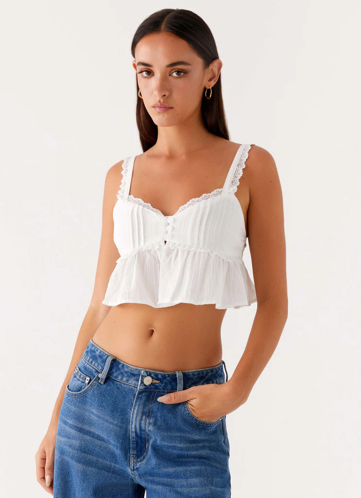Top cami Elliana - Blanc