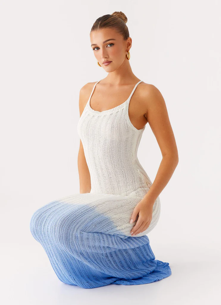 Robe maxi Kiki - Bleu ombré