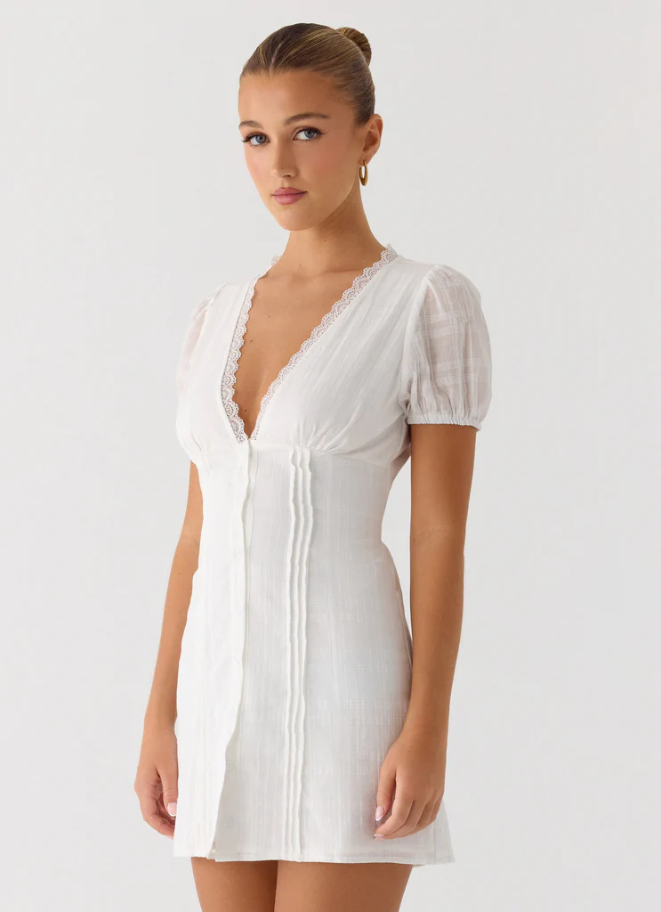 Robe Mini Sweet Lullaby - Blanc