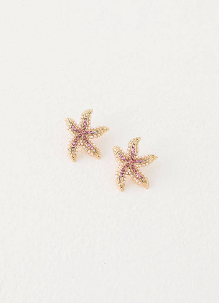 Boucles d'oreilles Tidebreaker - Rose