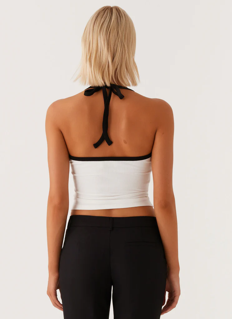 Halter Signature Monogram - Blanc