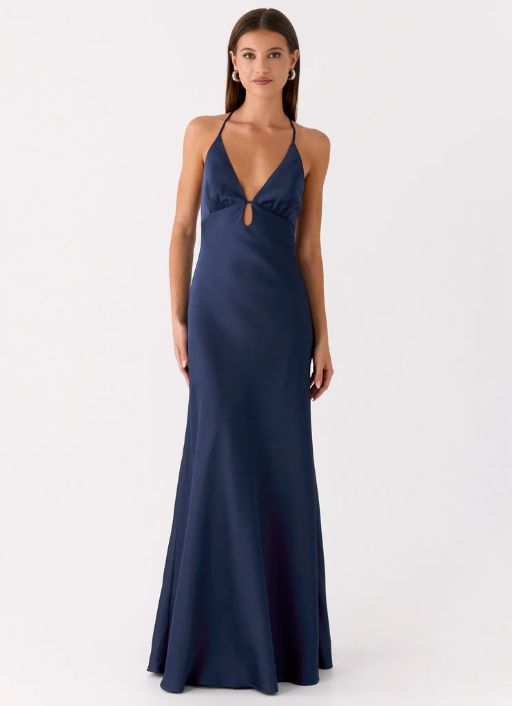 Robe maxi Sundowner - Bleu marine