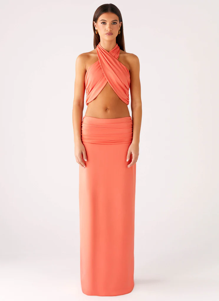 Jupe Maxi Elisabetta - Corail
