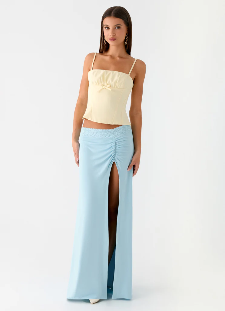 Jupe Maxi Ocean Plunge – Bleu Jupe Maxi Ocean Plunge - Bleu