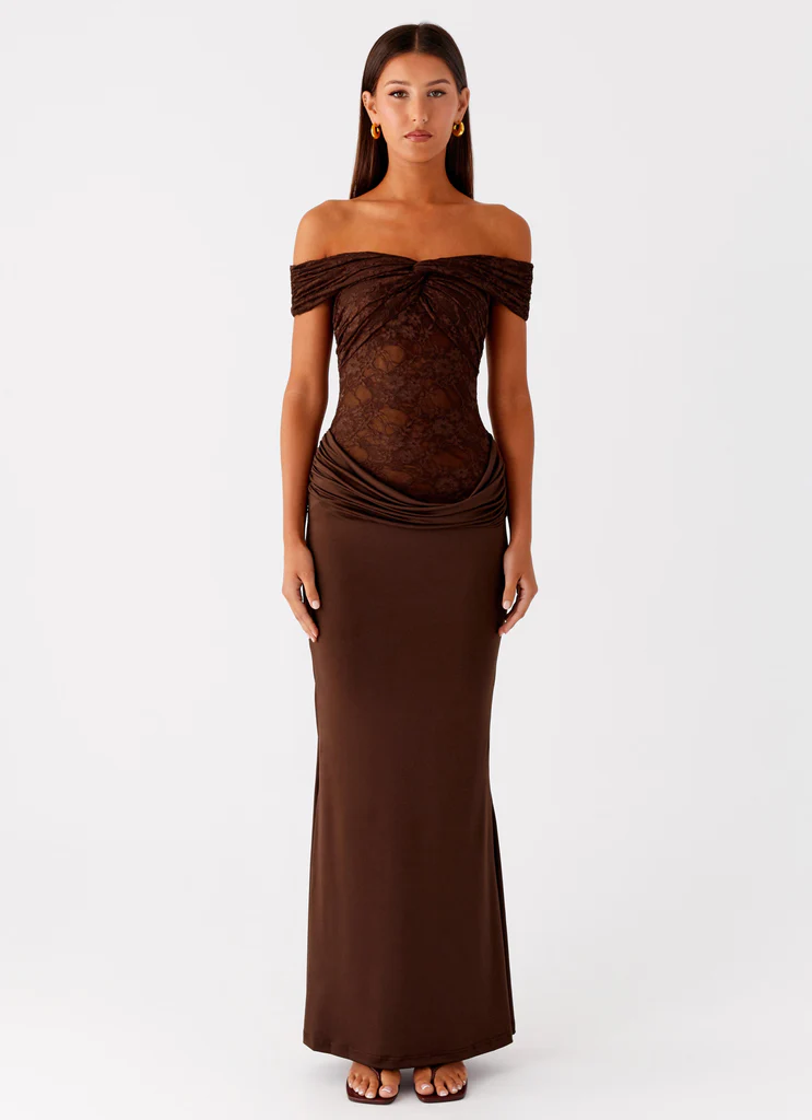 Robe Maxi Either Way – Chocolat Robe Maxi Either Way - Chocolat