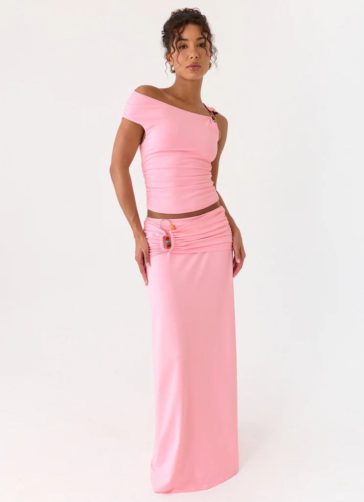 Jupe Maxi Nomanda - Rose