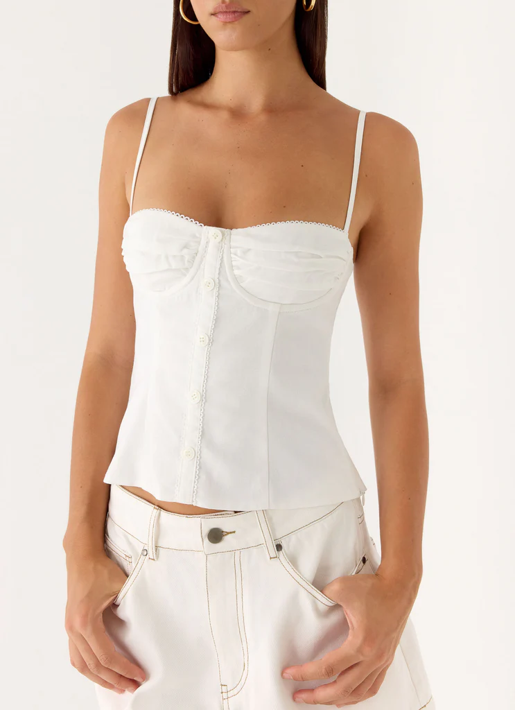 Samah Top - Blanc