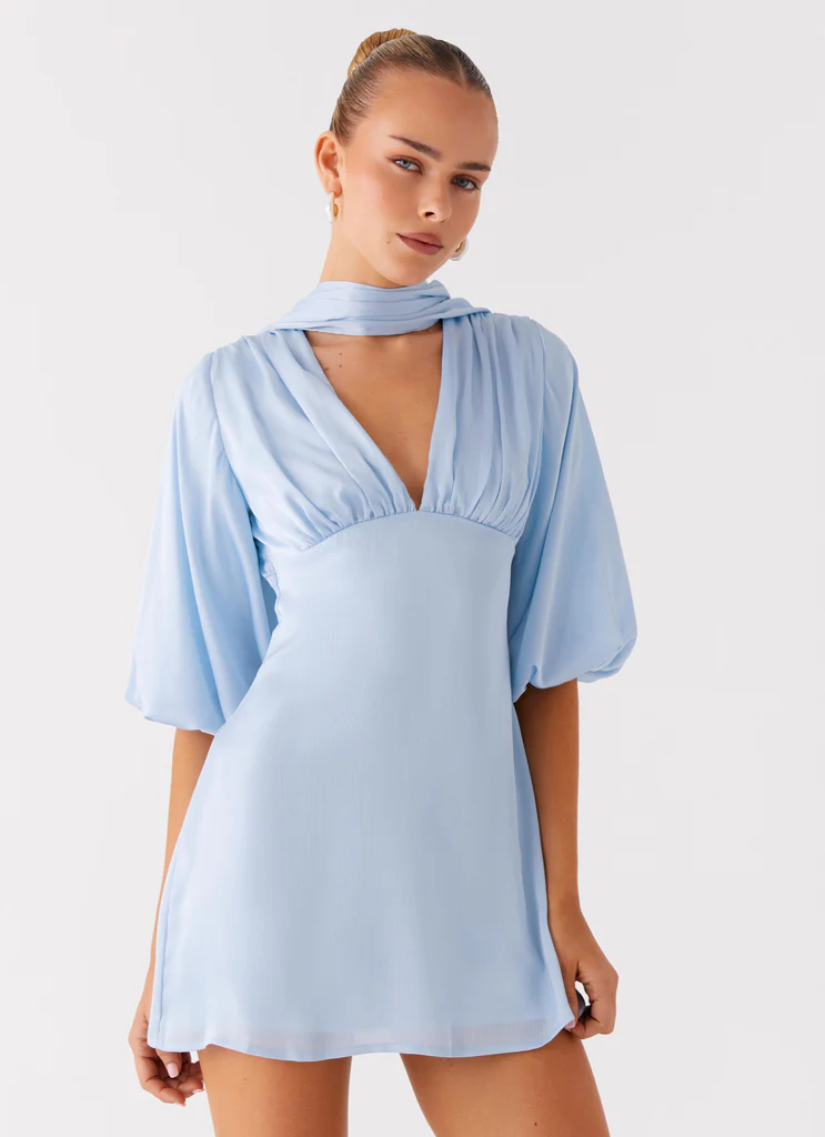 Robe Mini Mary - Bleu