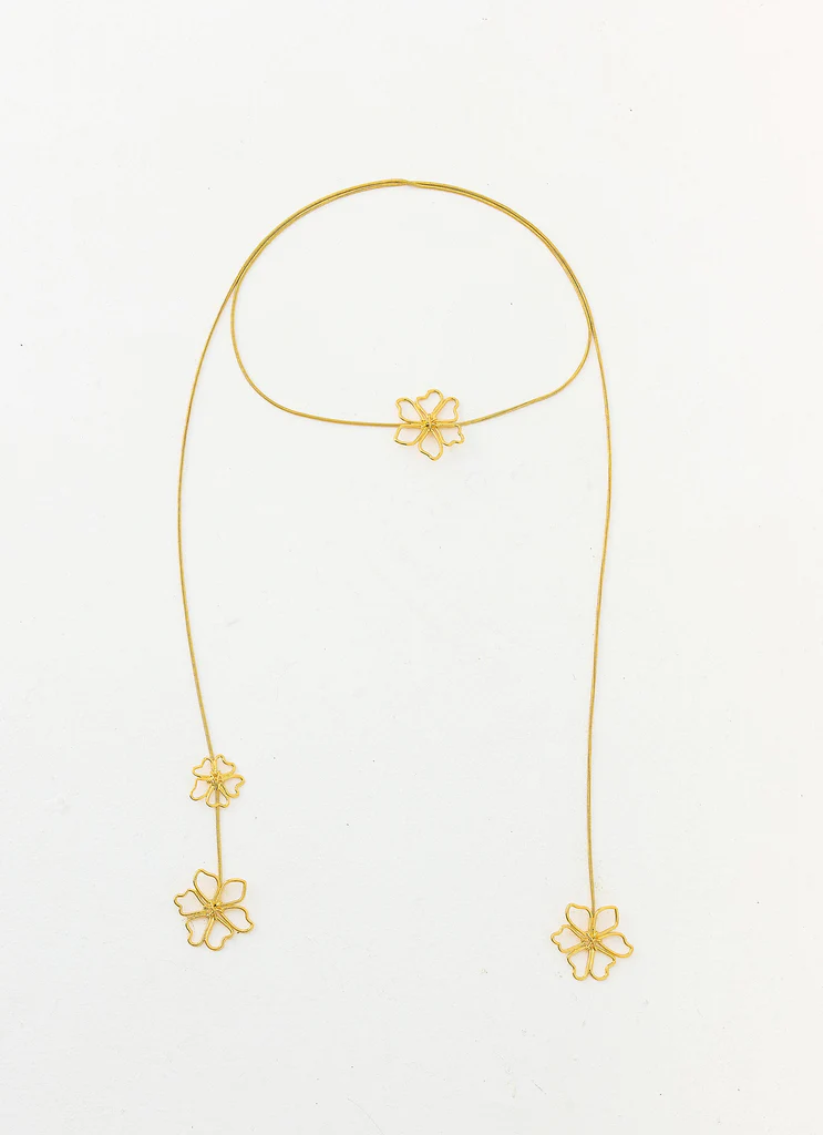 Collier Fleurs Sauvages - Or