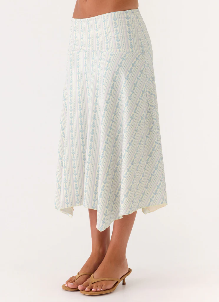 Jupe Midi Katta - Rayures Vintage