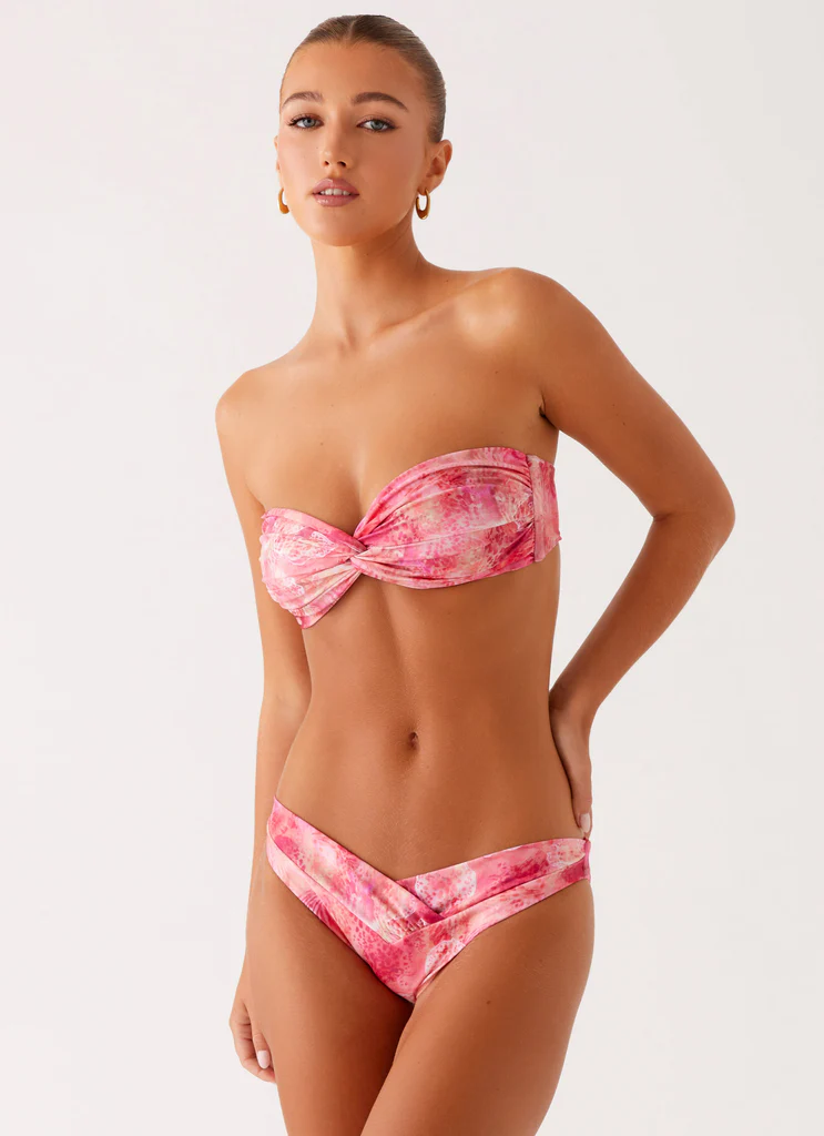 Haut de maillot de bain bandeau Delta - Flamingo Fling