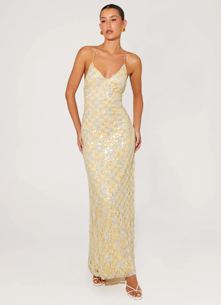 Robe Maxi Truly Mine - Jaune