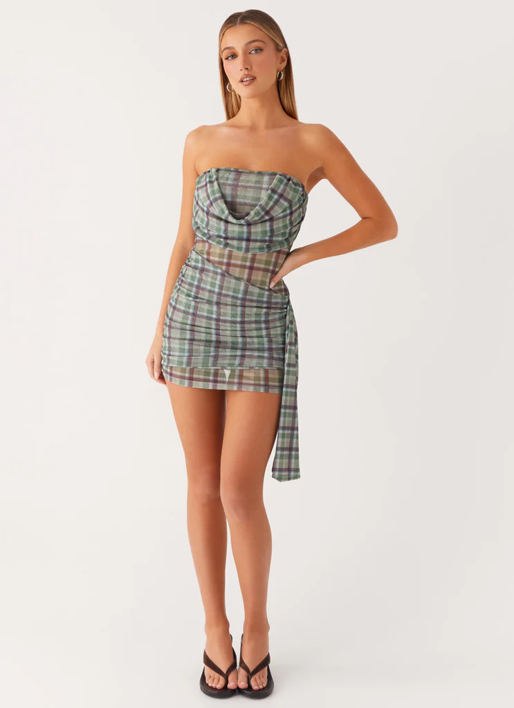 Robe Seren Mini – Carreau Cèdre Robe Seren Mini - Carreau Cèdre