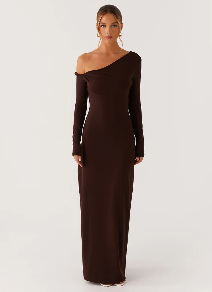 Robe Maxi Jordana Twist - Brun