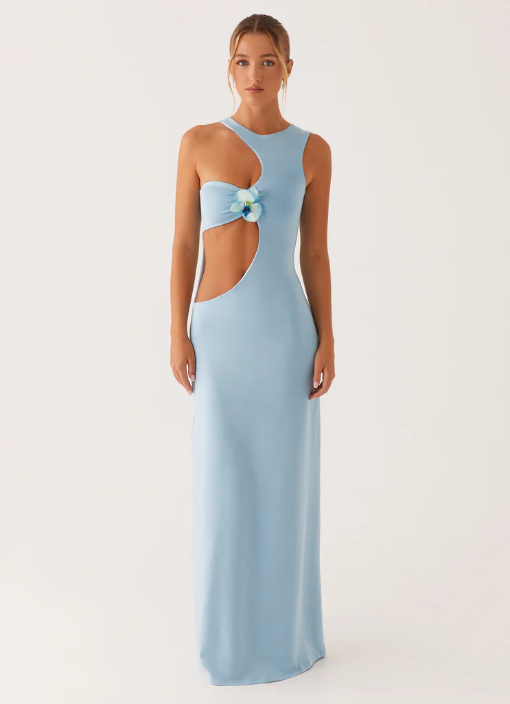 Robe maxi Mahalia - Bleu