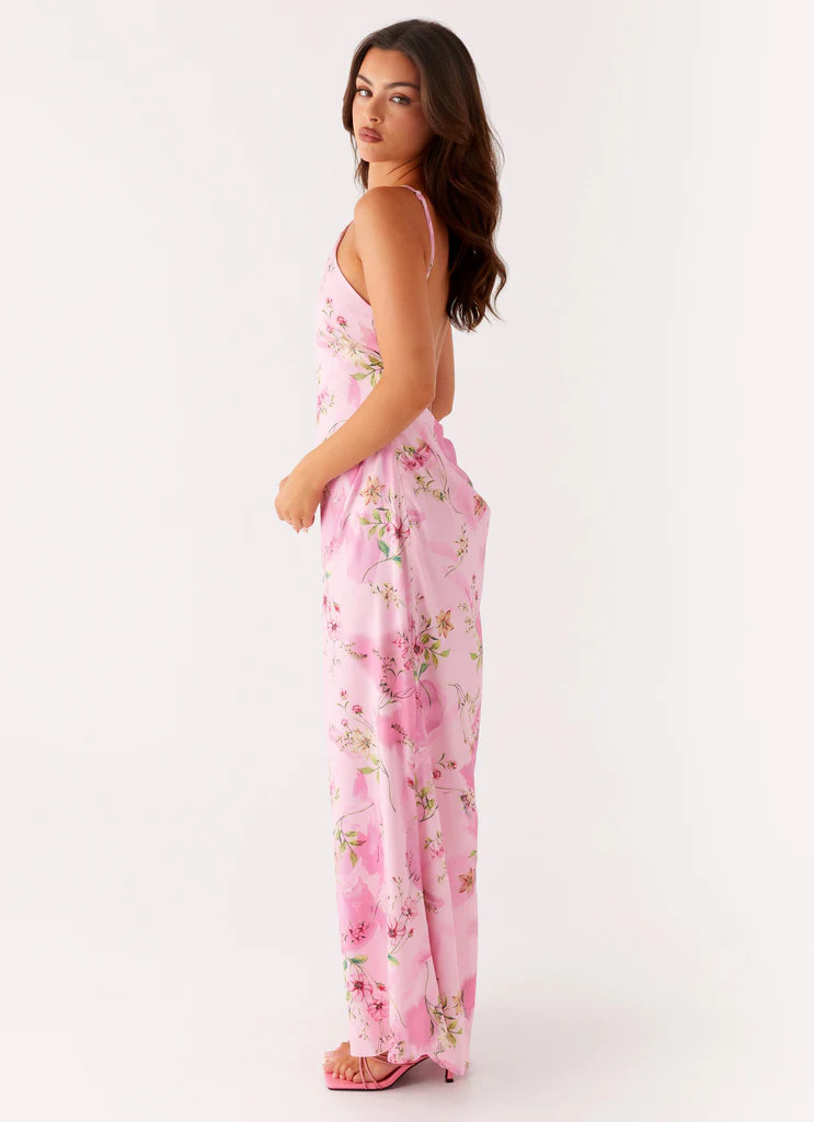 Robe Maxi Pascal - Imprimé Floral Rose