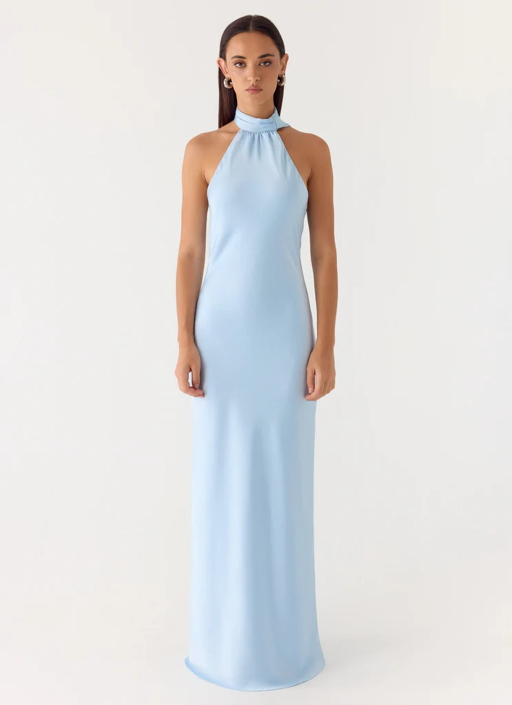 Robe Maxi Écharpe Keena – Bleu Robe Maxi Écharpe Keena - Bleu