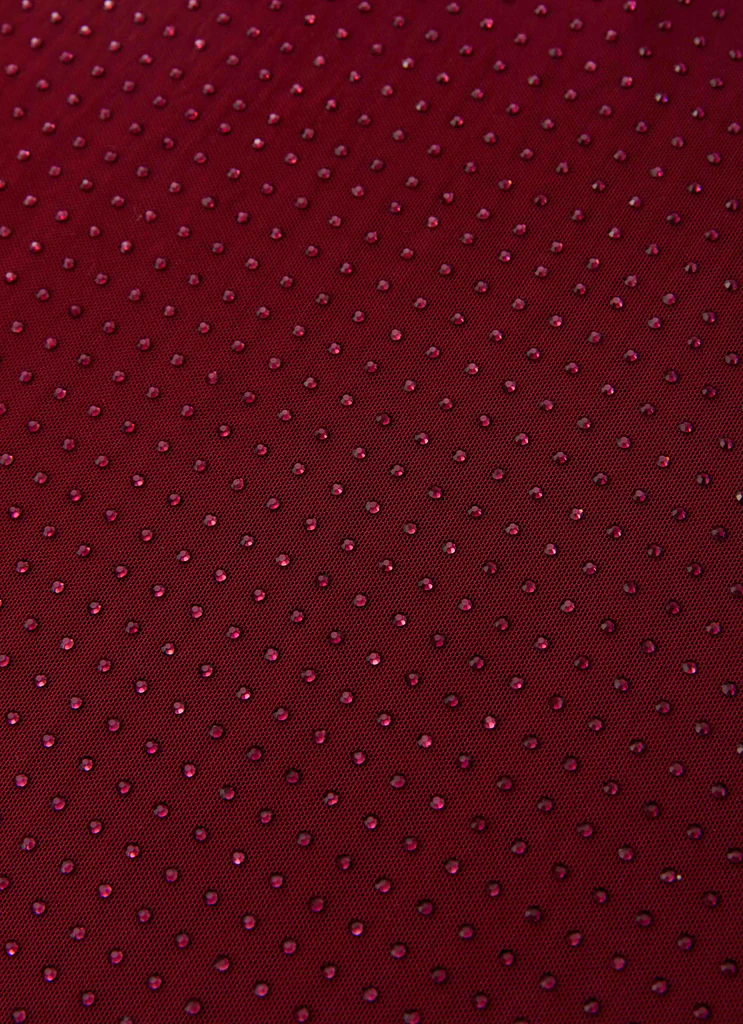 Robe maxi perlée Keliese – Bordeaux Robe maxi perlée Keliese - Bordeaux