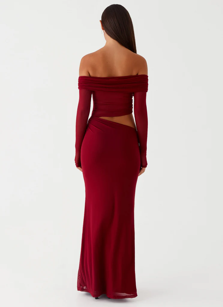 Robe Maxi Emery - Rouge Cerise