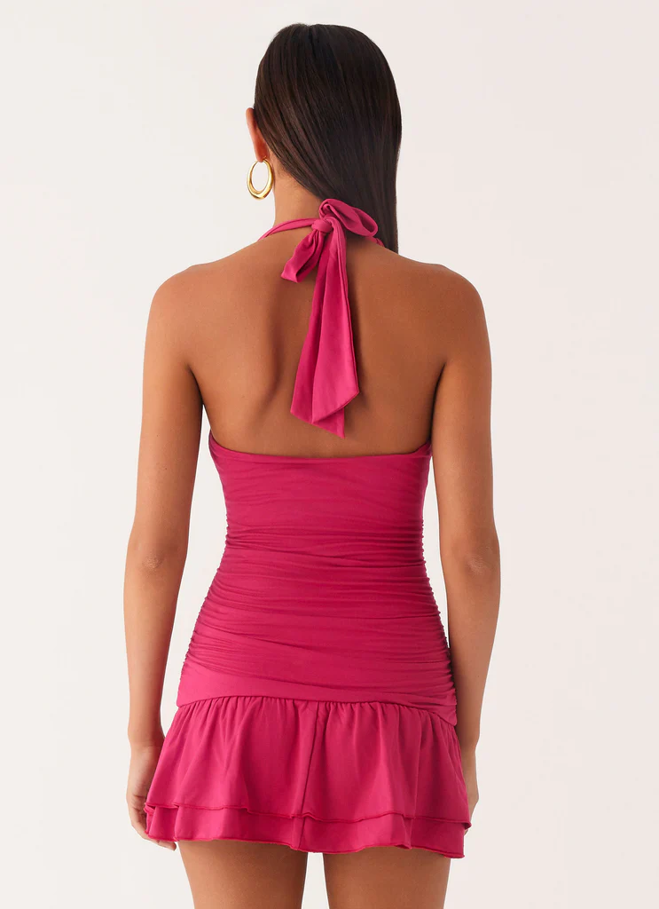 Robe Mini à Finitions Coquillages Payback - Fuchsia