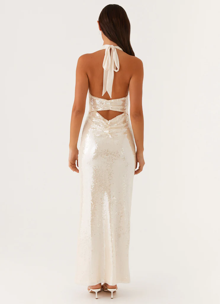 Robe maxi à bretelles Whisked Away – Blanc Robe maxi à bretelles Whisked Away - Blanc