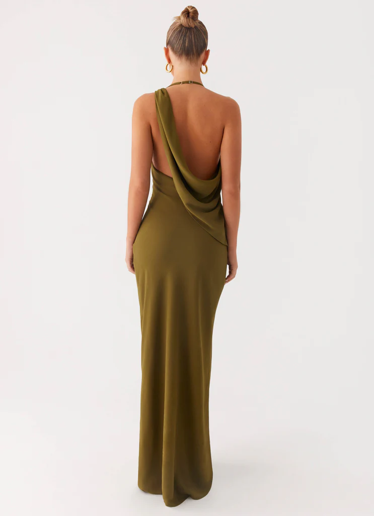 Robe maxi Opal Glow - Kaki