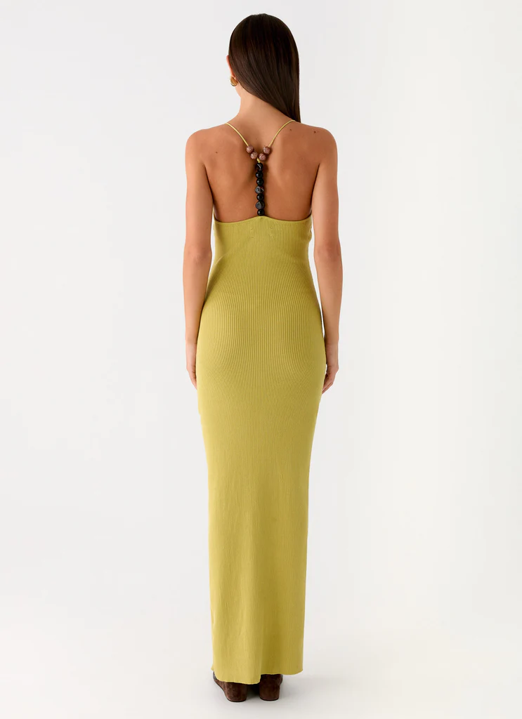 Robe maxi en tricot Hold On Tight - Olive