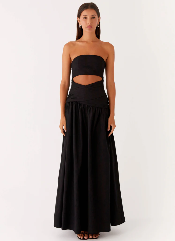 Robe Maxi Lumen - Noir