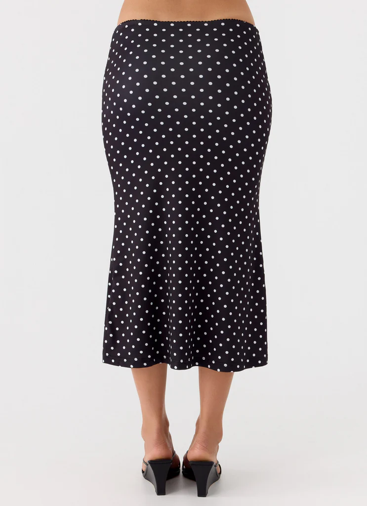 Jupe Midi à Haute Taille Bahama - Tache Noire