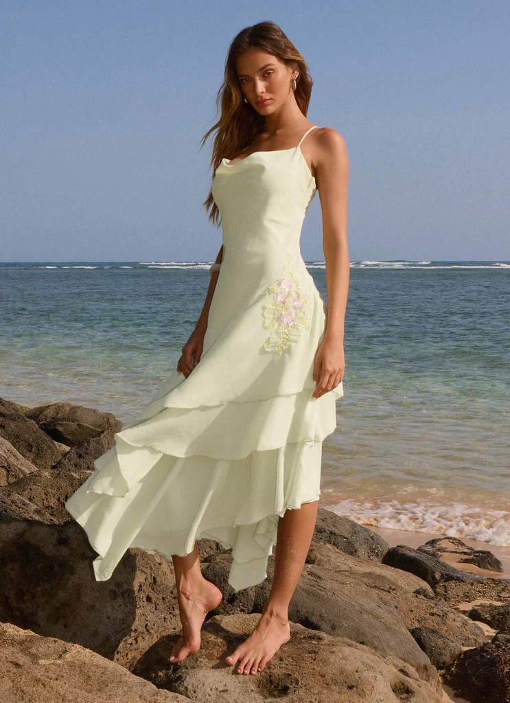 Robe Midi Trisette - Lime