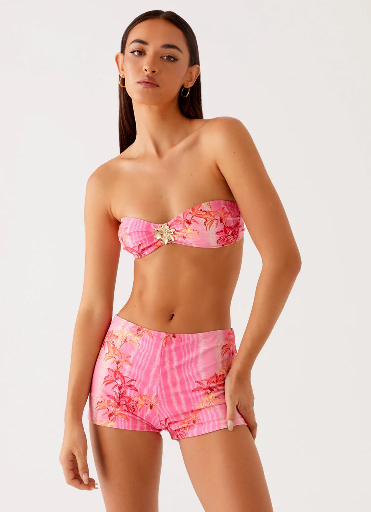 Short de bain Layli – Imprimé Tropical Rose Short de bain Layli - Imprimé Tropical Rose
