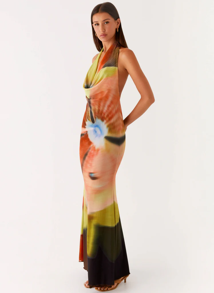 Robe Maxi Raellia - Floral Mélancolique
