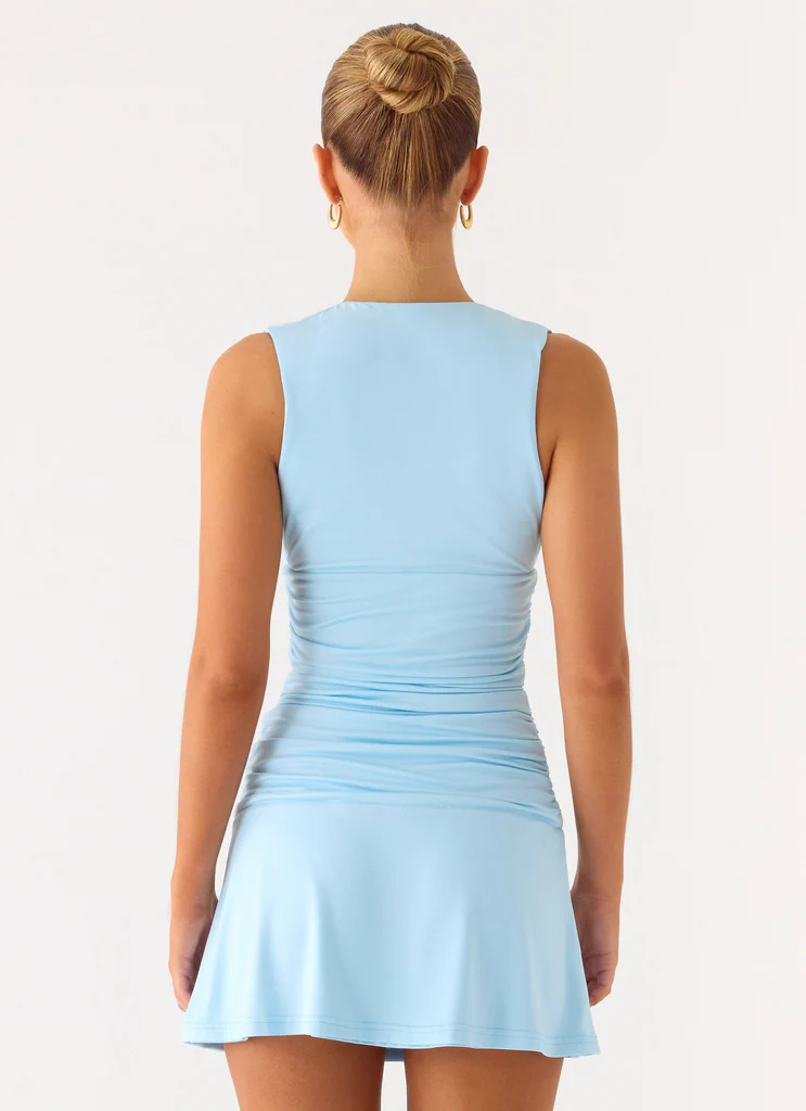 Robe Mini Cherry Sky - Bleu