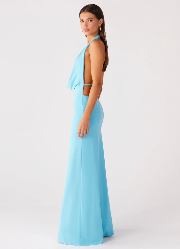 Robe maxi collier Driftwood - Turquoise