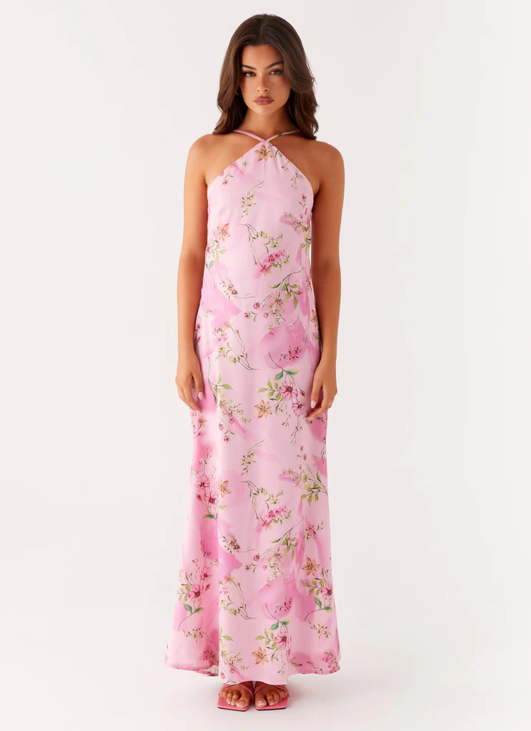 Robe Maxi Pascal - Imprimé Floral Rose
