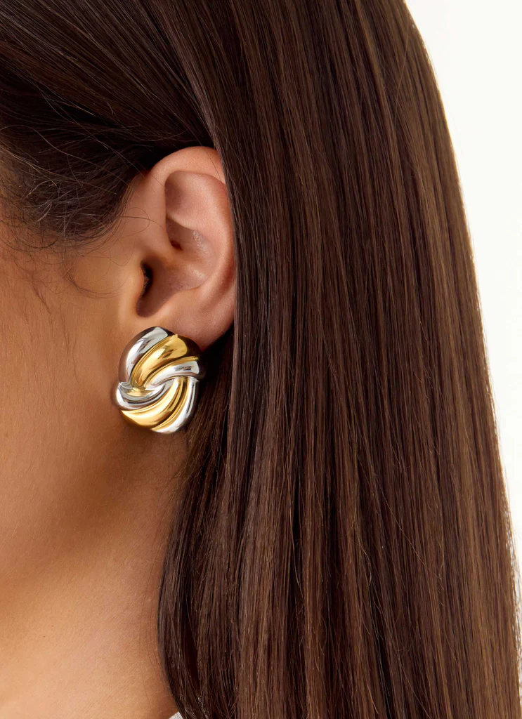 Boucles d'oreilles Blur - Or/Argent