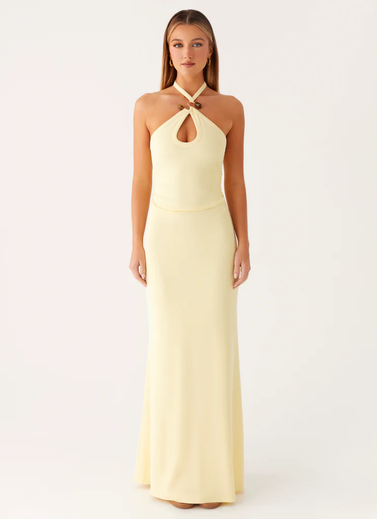 Robe Maxi Instant Attraction - Jaune