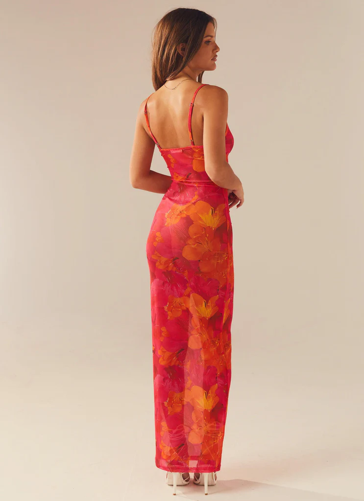 Robe maxi Love On The Run - Fleurs de soleil